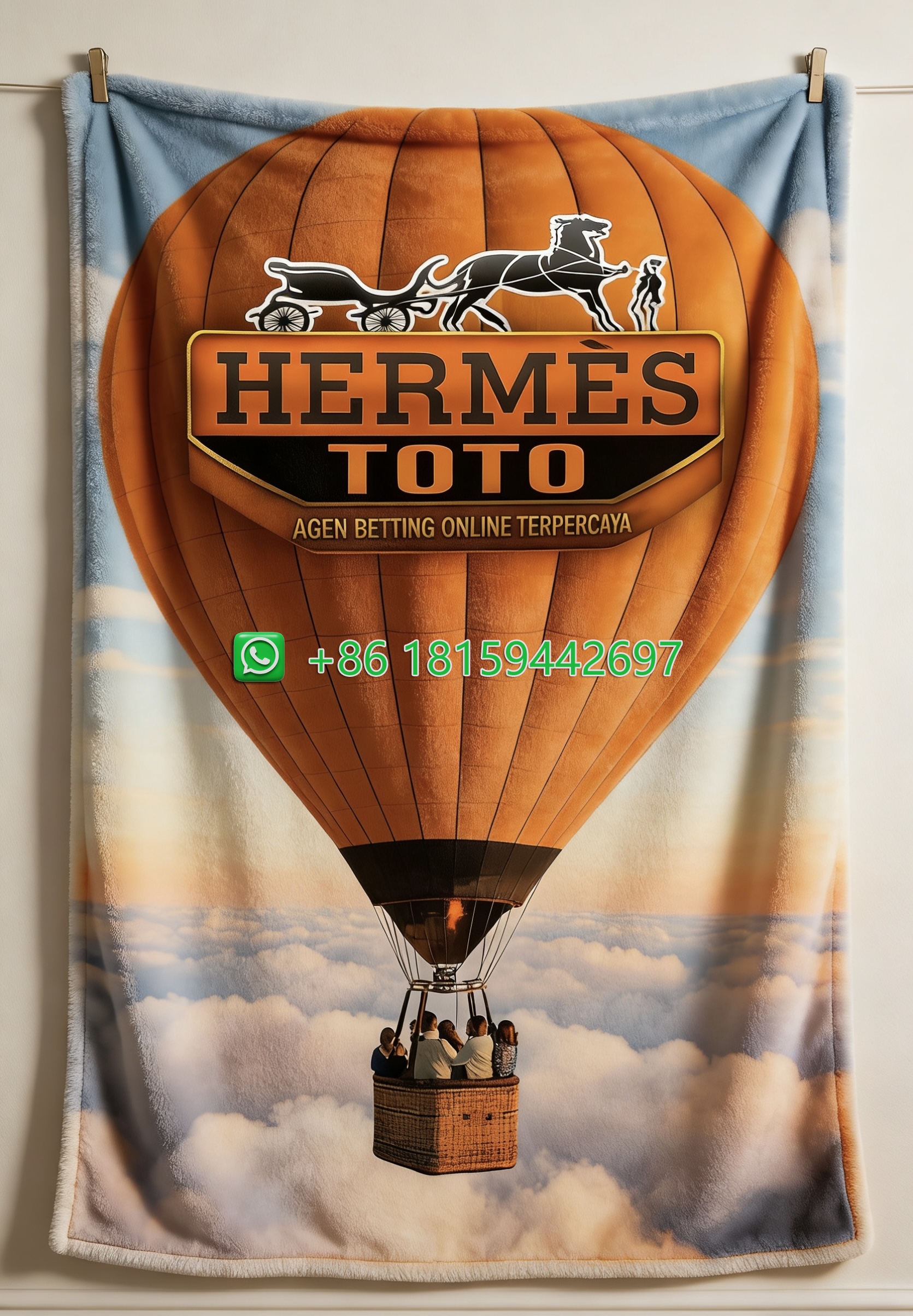 Hermes Throw Blankets